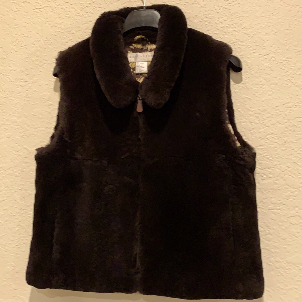 Doncaster rabbit fur vest size 6